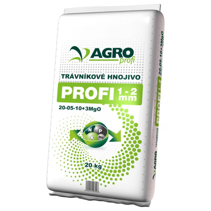Ingrasamant pentru gazon AgroProfi 20-05-10+3MgO, 800 mp2, 20 kilograme, granula completa cu efect rapid, 1-2 mm