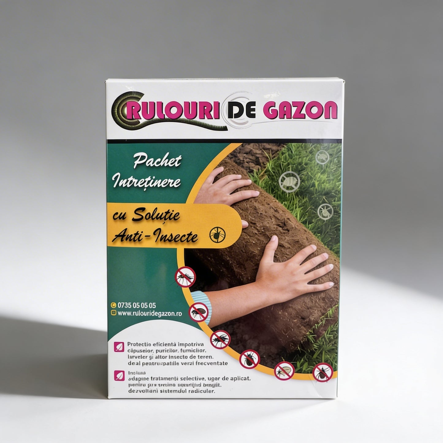 Pachet de Îngrijire gazon cu Soluție Anti-Insecte