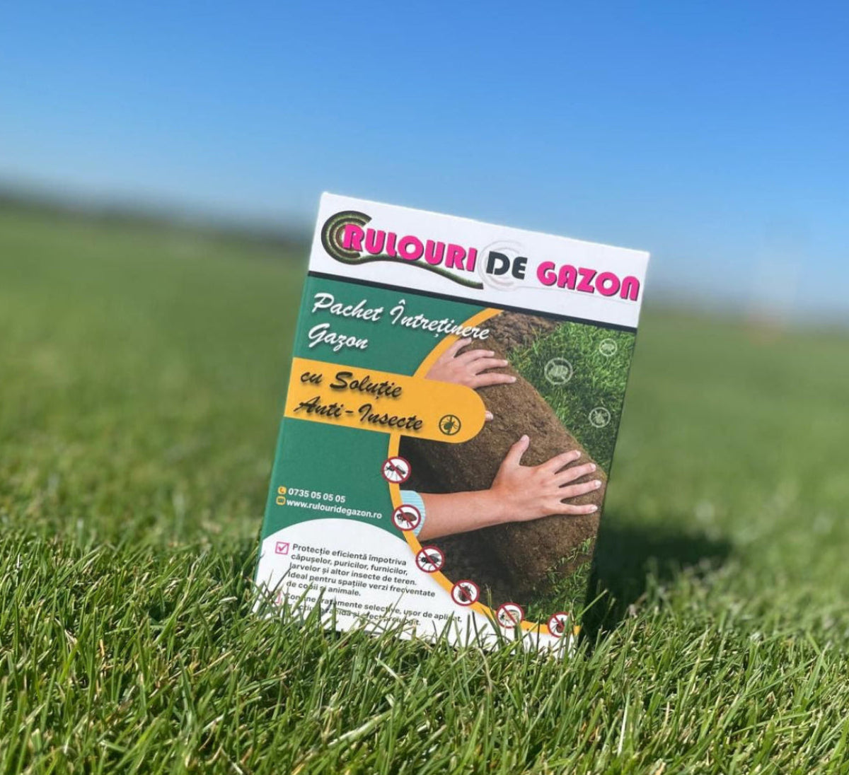 Pachet de Îngrijire gazon cu Soluție Anti-Insecte